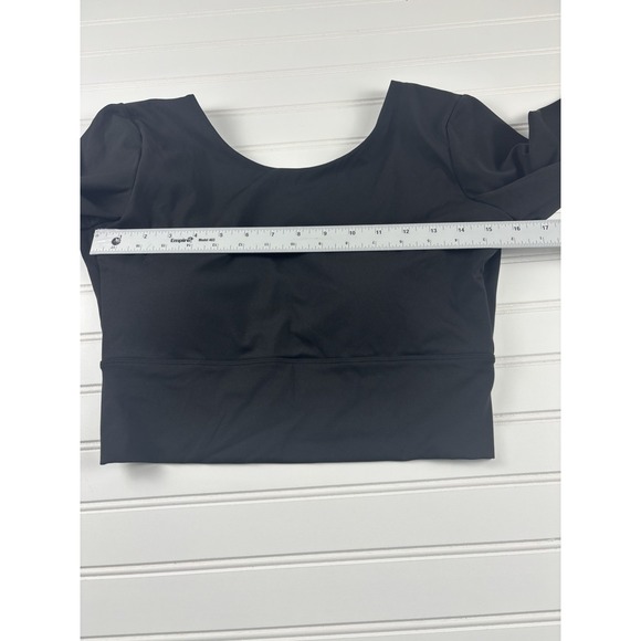 Women (8/10) LS Workout Tops Backless Yoga Gym Shirts Athletic Crop Top - Picture 4 of 8
